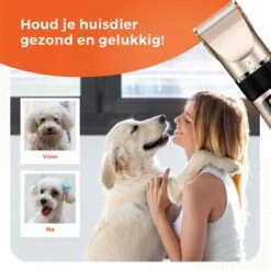 PetGoods Hondentondeuse - 10 Delige Set - Katten & Honden - Draadloos - Low Noise - Incl. Schaar, Nagelknipper, Vijl & Kam -Huisdier Verkoop 1200x1200 609