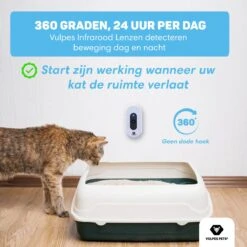 Vulpes Pets® Kattenbak Geurverdrijver PRO - Ozon En Negatieve Ionen Functie - Infraroodsensor - Oplaadbaar - Geurverwijderaar - Air Eliminator - Wit -Huisdier Verkoop 1200x1200 663
