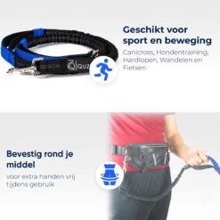 Canicross Looplijn Hond Met Heupriem Voor Hardlopen - Elastische Handsfree Hondenriem - Honden Trainingslijn - 150/200cm - Blauw 18 Canicross Looplijn Hond Met Heupriem Voor Hardlopen - Elastische Handsfree Hondenriem - Honden Trainingslijn - 150/200cm - Blauw -Huisdier Verkoop 1200x1200 69