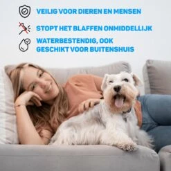 Vulpes Pets® Anti Blaf Apparaat Pro - Anti Blafband Voor Alle Honden - Luxe Hondentrainer - Diervriendelijk & Zonder Schok - Inclusief 9V Batterij - Waterbestendig - Ophangbaar - Instelbare Ultrasone Niveauregeling - 4 Standen -Huisdier Verkoop 1200x1200 769