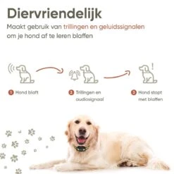 Premium Anti Blafband - Diervriendelijke Opvoedingshalsband Zonder Schok - Trainingshalsband Voor Grote En Kleine Honden - Anti Blaf Band - Correctie Halsband -Huisdier Verkoop 1200x1200 774