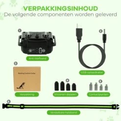 Petz - Anti Blafband - Anti Blafband Voor Kleine En Grote Honden - 5-55 KG - Vibratie En Audio - Diervriendelijk - GEEN Schokken - Opvoedingshalsband Zonder Schok En Diervriendelijk - Waterdicht - Oplaadbaar -Huisdier Verkoop 1200x1200 803