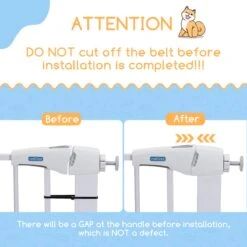 Nobleza 47B4V - Hondenhek - Metaal - H76 X L75-82 Cm - Wit -Huisdier Verkoop 1200x1200 883