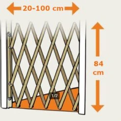 Houten Traphekje Harmonica | Traphekje Hond & Huisdieren | Extra Stevig | Inklapbaar | Met Klembevestiging | Deurhek Accordeon | Deurhekje | Hondenhek | Huisdier Hekje | Traphekje Houten -Huisdier Verkoop 1200x1200 896