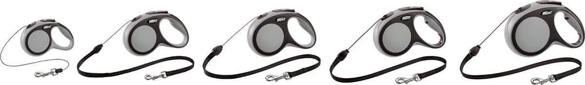 Flexi New Comfort - Hondenriem - Koord - Grijs - M - 8M 11 Flexi New Comfort - Hondenriem - Koord - Grijs - M - 8M - Afbeelding 9