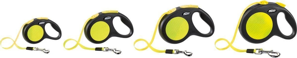 Flexi New Classic - Hondenriem Incl. Neon Band - Geel - S - 5 M - (<12 Kg) 11 Flexi New Classic - Hondenriem Incl. Neon Band - Geel - S - 5 M - (<12 Kg) - Afbeelding 9