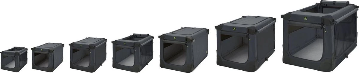 Maelson Soft Kennel - Robuuste Hondenbench Van Zacht Materiaal - Opvouwbare Kennel Met Stevig Stalen Binnenframe - Zwart/antraciet - XXS / XS / S / M / L / XL / XXL - 92 L 19 Maelson Soft Kennel - Robuuste Hondenbench Van Zacht Materiaal - Opvouwbare Kennel Met Stevig Stalen Binnenframe - Zwart/antraciet - XXS / XS / S / M / L / XL / XXL - 92 L - Afbeelding 17