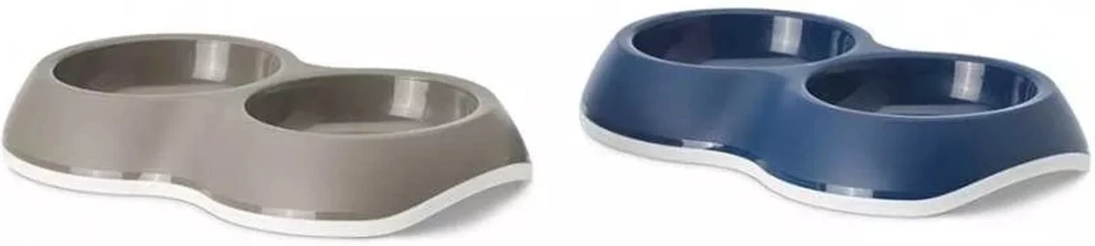 Savic Voerbak Delice Double - Hondenvoerbak - 26x16x4 Cm - Assorti - Geschikt Voor Honden En Katten 5 Savic Voerbak Delice Double - Hondenvoerbak - 26x16x4 Cm - Assorti - Geschikt Voor Honden En Katten - Afbeelding 3