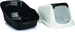 Savic Kattenbak Nestor - Kattenbak - Zwart/Wit - 56 X 39 X 38,5 -Huisdier Verkoop 1200x510 1