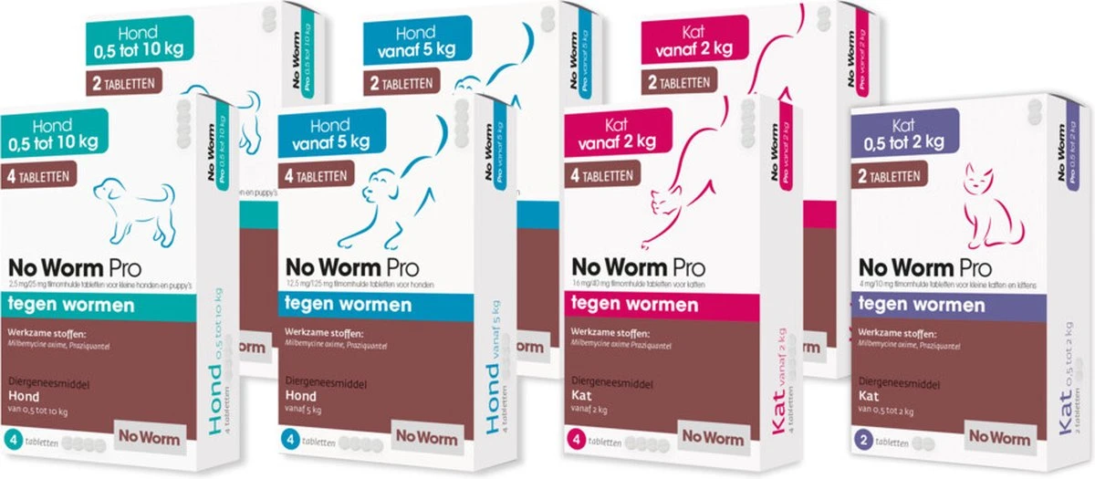 Exil No Worm Pro - Kat - 2 Tabletten 4 Exil No Worm Pro - Kat - 2 Tabletten - Afbeelding 2