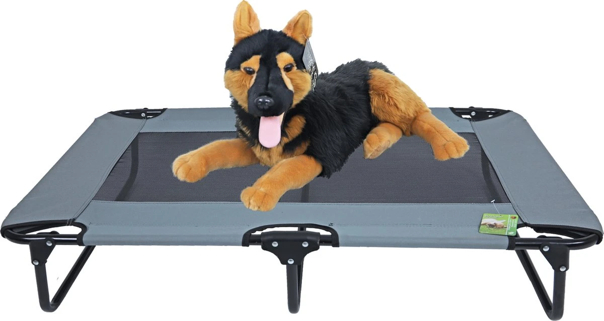 Hondenbed - Honden Stretcher - Opvouwbaar Hondenbed - Kleur: Grijs - Afmetingen: 106x60x21,5 Cm 3 Hondenbed - Honden Stretcher - Opvouwbaar Hondenbed - Kleur: Grijs - Afmetingen: 106x60x21,5 Cm