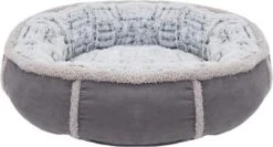 Rosewood Hondenmand Pluche Donut Grijs - 51X51X13 CM