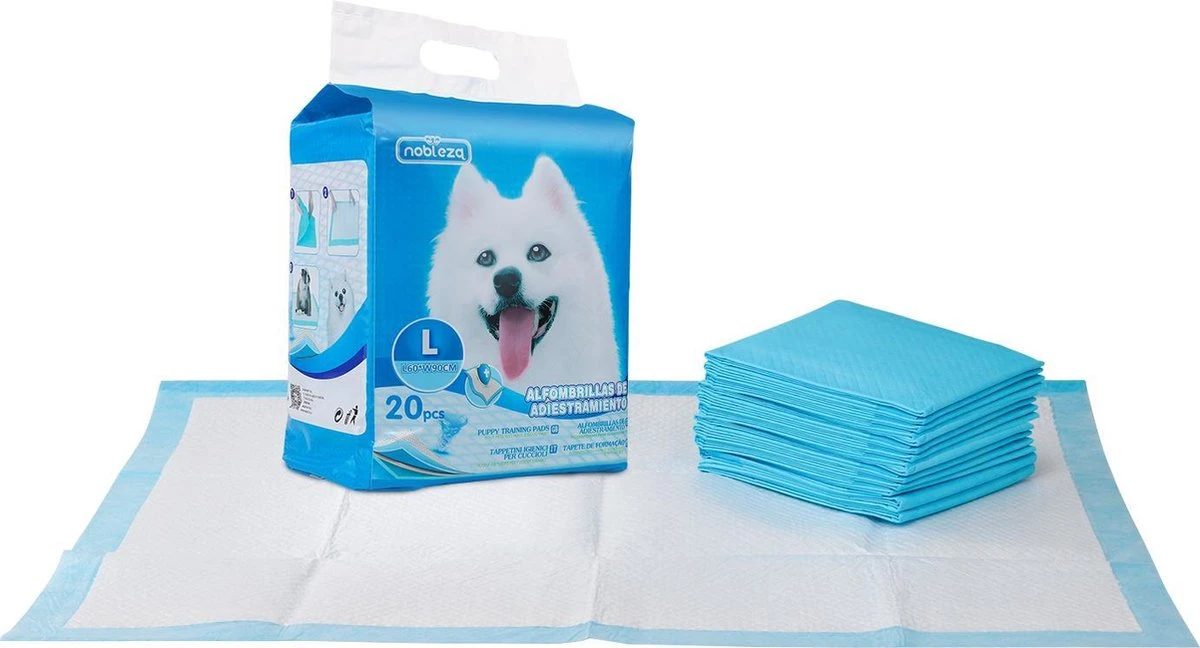 Nobleza 48LXE - Puppy Training Pads - 60 X 90 Cm - Zindelijkheidstraining - 120 Stuks 10 Nobleza 48LXE - Puppy Training Pads - 60 X 90 Cm - Zindelijkheidstraining - 120 Stuks - Afbeelding 8