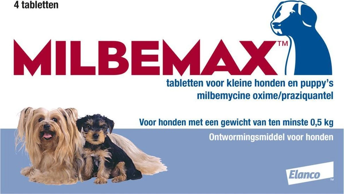 Milbemax Kleine Hond & Puppy's Van 0,5 Kg Tot 10 Kg - 1 St à 2 X 2 Tabletten 9 Milbemax Kleine Hond & Puppy's Van 0,5 Kg Tot 10 Kg - 1 St à 2 X 2 Tabletten - Afbeelding 7