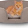 Maxxpro Pet Bed - Huisdieren Tot 80KG - Zacht Fluwelen Kussen - Verhoogd Katten- En Hondenbed - Grijs - 60,5 X 40,5 X 23,5 Cm -Huisdier Verkoop 1200x684 4