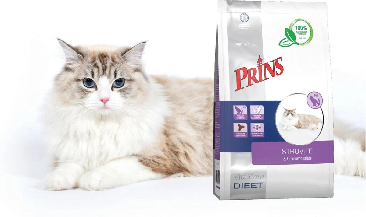 Prins VitalCare Dieetvoeding Struvite & Calciumoxalaat 5 Kg - Kat 5 Prins VitalCare Dieetvoeding Struvite & Calciumoxalaat 5 Kg - Kat - Afbeelding 3