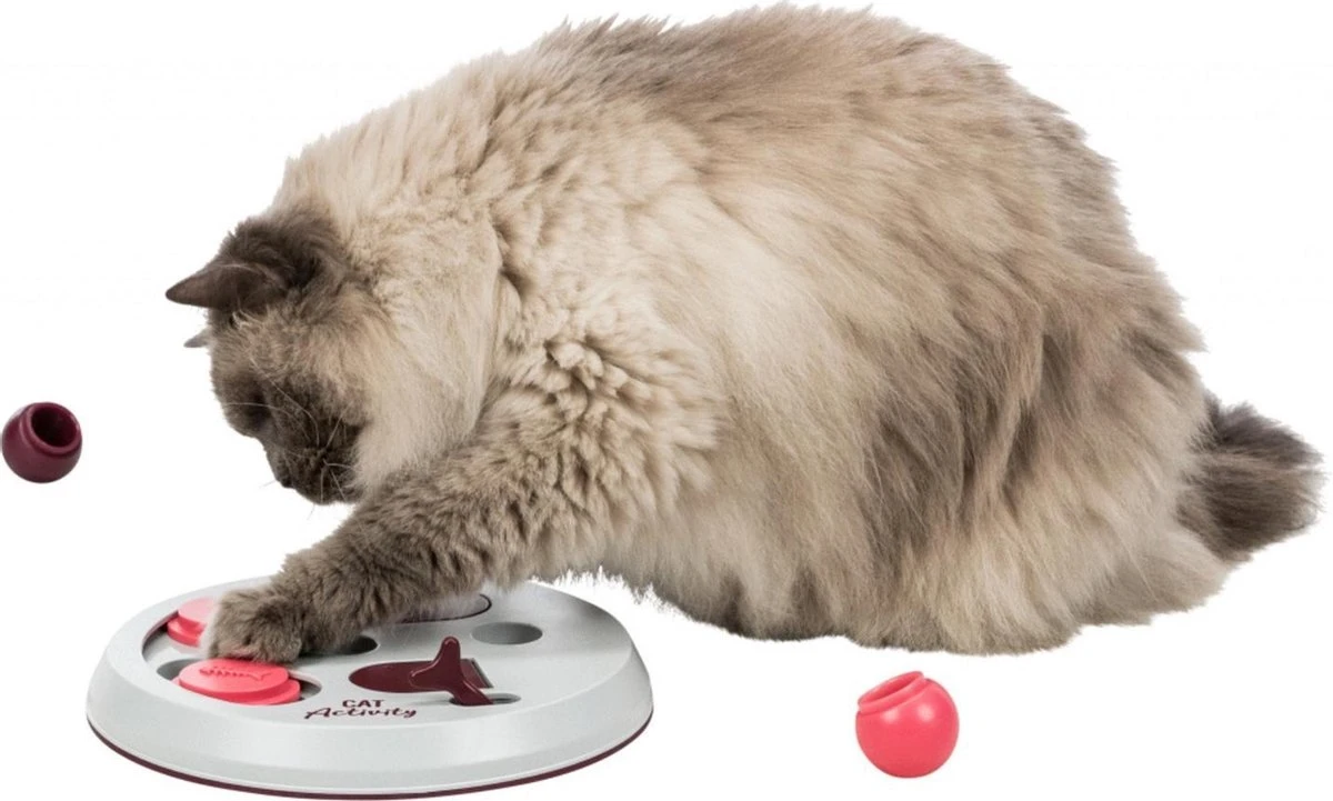 Trixie Cat Activity Flip Board Bes / Roze / Lichtgrijs 23x23 Cm 8 Trixie Cat Activity Flip Board Bes / Roze / Lichtgrijs 23x23 Cm - Afbeelding 6