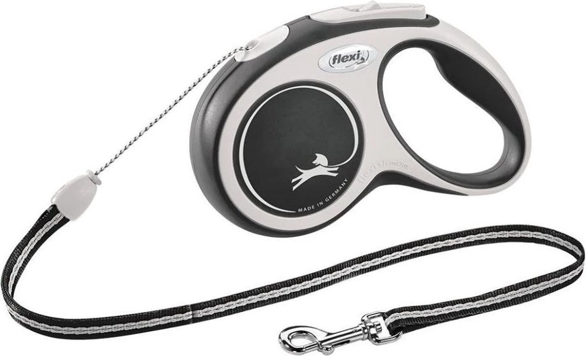 Flexi Rollijn New Comfort Tape L 8 M - Hondenriem - Zwart&Lichtgrijs 7 Flexi Rollijn New Comfort Tape L 8 M - Hondenriem - Zwart&Lichtgrijs - Afbeelding 5