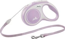 Hondenriem - Looplijn - FLEXI Rollijn NEW COMFORT Koord - M - Rose - 8 Meter
