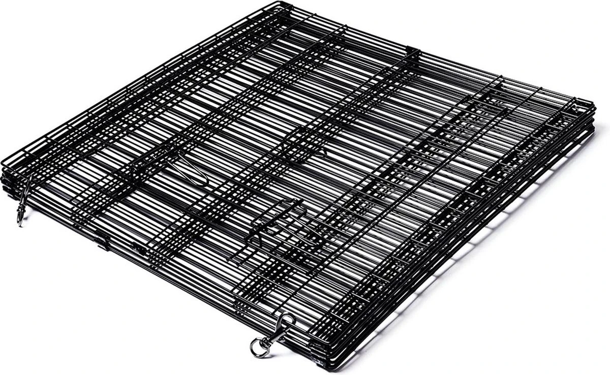 Topmast Puppyren Uitvouwbaar - Zwart - 560 Cm Omtrek - 76 Cm Hoog - Opvouwbaar - Expandable XL - Hondenren 4 Topmast Puppyren Uitvouwbaar - Zwart - 560 Cm Omtrek - 76 Cm Hoog - Opvouwbaar - Expandable XL - Hondenren - Afbeelding 2