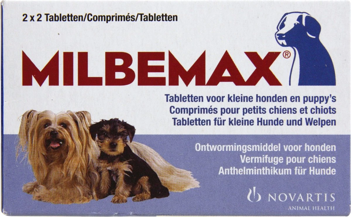 Milbemax Kleine Hond & Puppy's Van 0,5 Kg Tot 10 Kg - 1 St à 2 X 2 Tabletten 13 Milbemax Kleine Hond & Puppy's Van 0,5 Kg Tot 10 Kg - 1 St à 2 X 2 Tabletten - Afbeelding 11