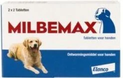 Milbemax Grote Hond 2x2 Tabletten - 1 ST à 2 X 2 TABL 22 Milbemax Grote Hond 2x2 Tabletten - 1 ST à 2 X 2 TABL -Huisdier Verkoop 1200x764