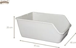 Pawise Kattenbak Open Met Hoge Rand Large 7 Pawise Kattenbak Open Met Hoge Rand Large -Huisdier Verkoop 1200x766 2