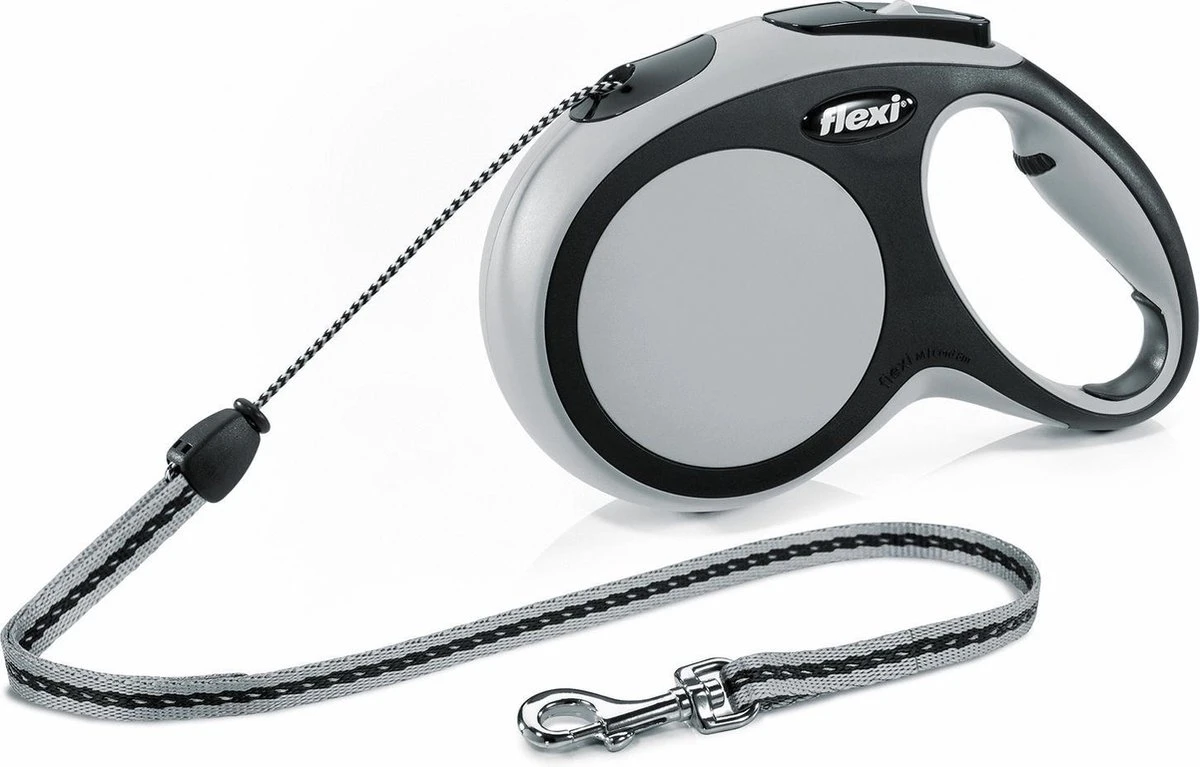 Flexi New Comfort - Hondenriem - Koord - Grijs - M - 8M 9 Flexi New Comfort - Hondenriem - Koord - Grijs - M - 8M - Afbeelding 7