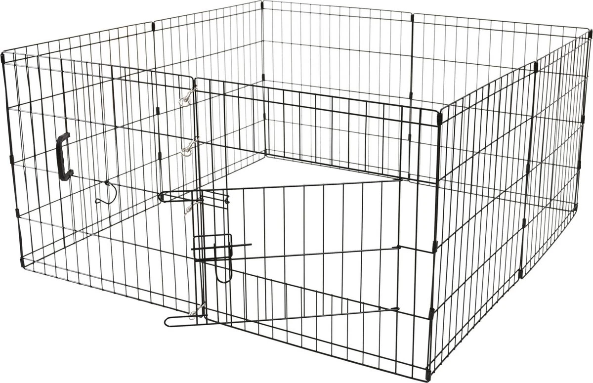 Adori Puppy Ren Zwart - Hondenbench - 61x61 Cm 4 Adori Puppy Ren Zwart - Hondenbench - 61x61 Cm - Afbeelding 2