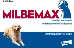 Milbemax Grote Hond 2x2 Tabletten - 1 ST à 2 X 2 TABL 25 Milbemax Grote Hond 2x2 Tabletten - 1 ST à 2 X 2 TABL -Huisdier Verkoop 1200x782