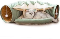 Pishoo® Kattentunnel - Speeltunnel Kat - Kattenspeeltjes - Kattenmand - Kattenhuis - Lichtgroen -Huisdier Verkoop 1200x783 5