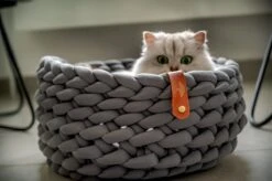 Djambo Kattenmanden, Gevlochten En Zachte Kattenbed, Comfortabel En Warm. -Huisdier Verkoop 1200x798 15