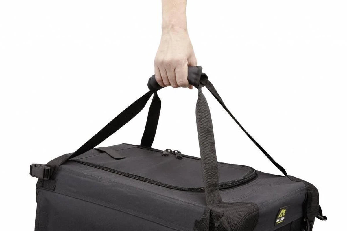 Maelson Soft Kennel - Robuuste Hondenbench Van Zacht Materiaal - Opvouwbare Kennel Met Stevig Stalen Binnenframe - Zwart/antraciet - XXS / XS / S / M / L / XL / XXL - 92 L 11 Maelson Soft Kennel - Robuuste Hondenbench Van Zacht Materiaal - Opvouwbare Kennel Met Stevig Stalen Binnenframe - Zwart/antraciet - XXS / XS / S / M / L / XL / XXL - 92 L - Afbeelding 9