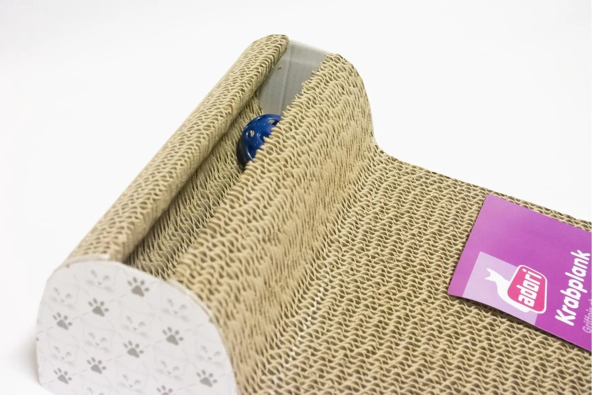 Adori Krabplank Met Spel - Krabpaal - 45x25x11 Cm 6 Adori Krabplank Met Spel - Krabpaal - 45x25x11 Cm - Afbeelding 5