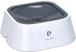 Els Pets Drinkbak Voor Honden - Anti Knoei Drinkbak - 1.5L - Anti Slobberen - Drinkbak Voor In De Auto - Road Refresher - Grijs