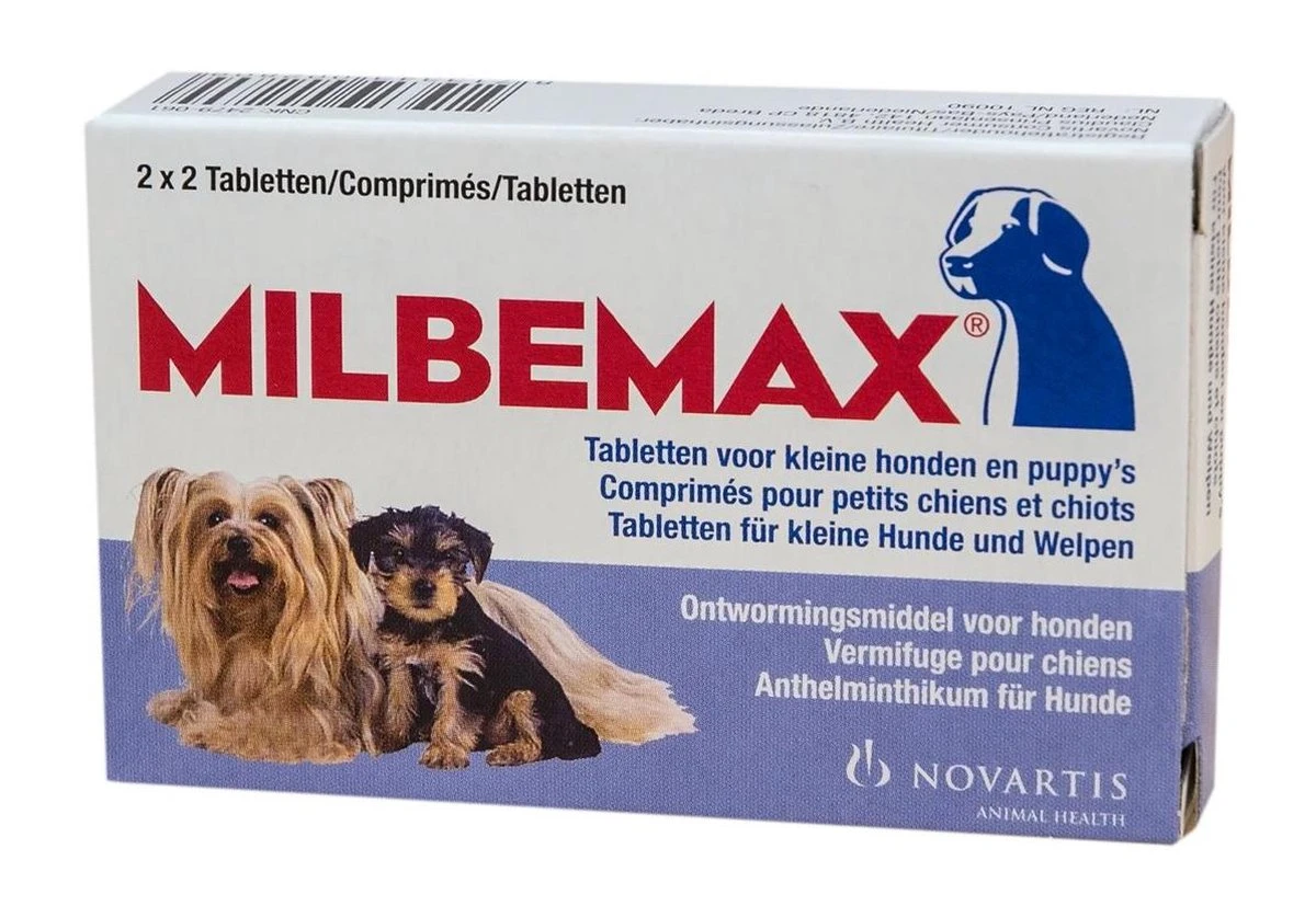 Milbemax Kleine Hond & Puppy's Van 0,5 Kg Tot 10 Kg - 1 St à 2 X 2 Tabletten 12 Milbemax Kleine Hond & Puppy's Van 0,5 Kg Tot 10 Kg - 1 St à 2 X 2 Tabletten - Afbeelding 10