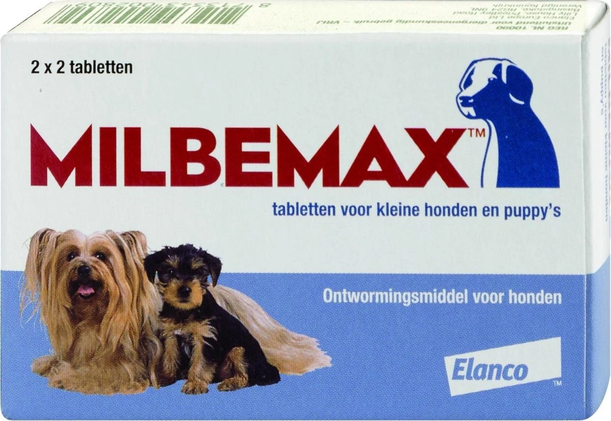 Milbemax Kleine Hond & Puppy's Van 0,5 Kg Tot 10 Kg - 1 St à 2 X 2 Tabletten 7 Milbemax Kleine Hond & Puppy's Van 0,5 Kg Tot 10 Kg - 1 St à 2 X 2 Tabletten - Afbeelding 5