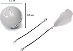Catchit!® Interactieve Zelfrollende Bal Katten - Kattenspeeltjes - Inclusief USB Kabel En Staartjes - Kattenspeelgoed - Smart - Grijs -Huisdier Verkoop 1200x839 3