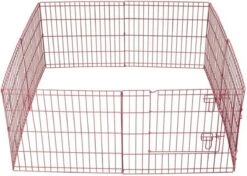 Topmast Puppyren Uitvouwbaar - Roze - 560 Cm Omtrek - 60 Cm Hoog - Opvouwbaar - XL Hondenren - Voor Binnen -Huisdier Verkoop 1200x856 1