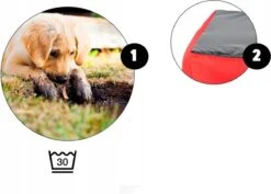 Ecco - Honden- En Kattenbed Met Kussen | Binnenmaat: 130x100 / Buitenmaat: 145x115cm - Beige / Zwart -Huisdier Verkoop 1200x859 2