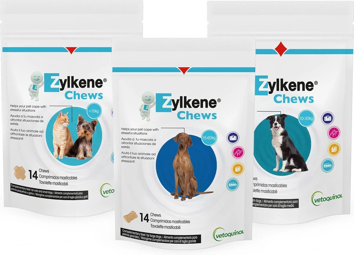 Vetoquinol Zylkene Chews 75 Mg (14 Stuks) - Voor Kat En Kleine Hond 4 Vetoquinol Zylkene Chews 75 Mg (14 Stuks) - Voor Kat En Kleine Hond - Afbeelding 2