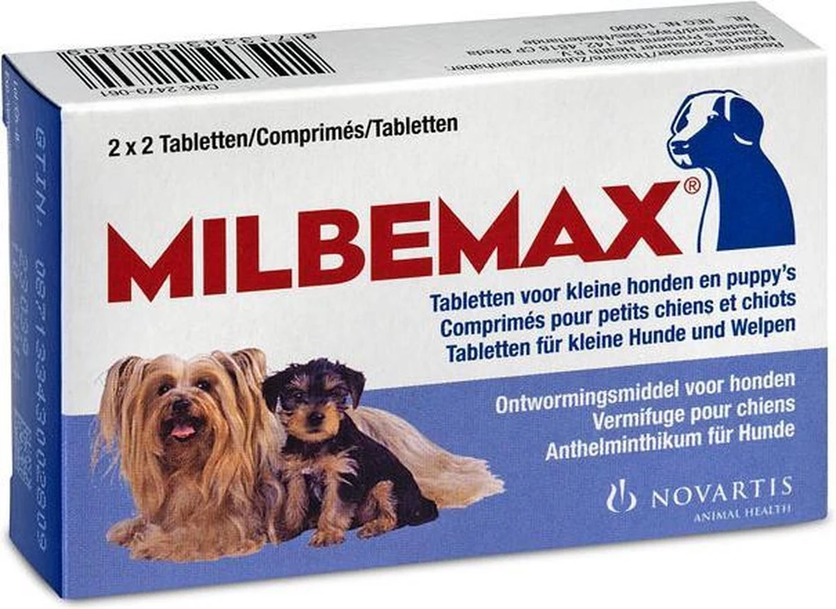 Milbemax Kleine Hond & Puppy's Van 0,5 Kg Tot 10 Kg - 1 St à 2 X 2 Tabletten 10 Milbemax Kleine Hond & Puppy's Van 0,5 Kg Tot 10 Kg - 1 St à 2 X 2 Tabletten - Afbeelding 8