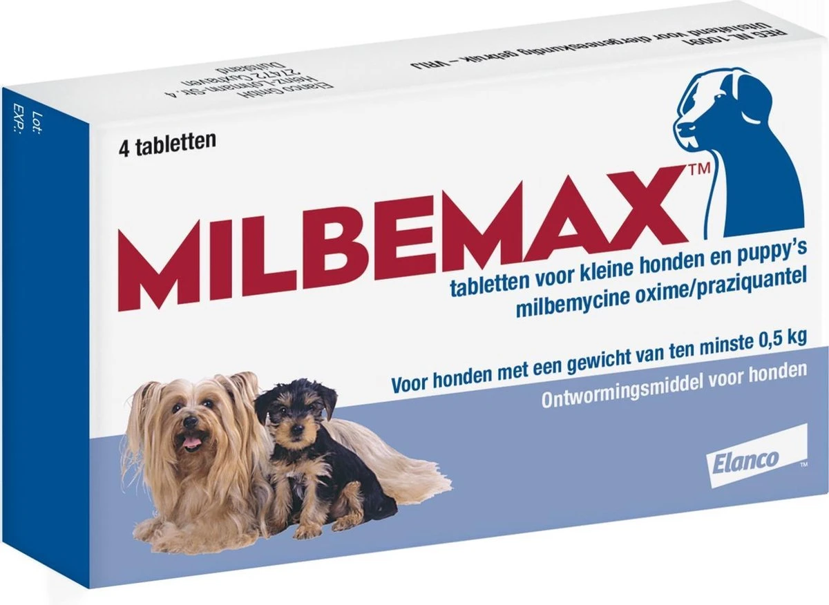 Milbemax Kleine Hond & Puppy's Van 0,5 Kg Tot 10 Kg - 1 St à 2 X 2 Tabletten 8 Milbemax Kleine Hond & Puppy's Van 0,5 Kg Tot 10 Kg - 1 St à 2 X 2 Tabletten - Afbeelding 6