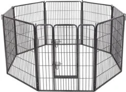 MaxxPet Puppyren - Hondenbench - Hondenren- Puppyren Met 8 Kennelpanelen - Staal -80 X 100 Cm Ø 210 Cm -Huisdier Verkoop 1200x879