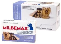 Milbemax Kleine Hond & Puppy's Van 0,5 Kg Tot 10 Kg - 1 St à 2 X 2 Tabletten 22 Milbemax Kleine Hond & Puppy's Van 0,5 Kg Tot 10 Kg - 1 St à 2 X 2 Tabletten -Huisdier Verkoop 1200x880