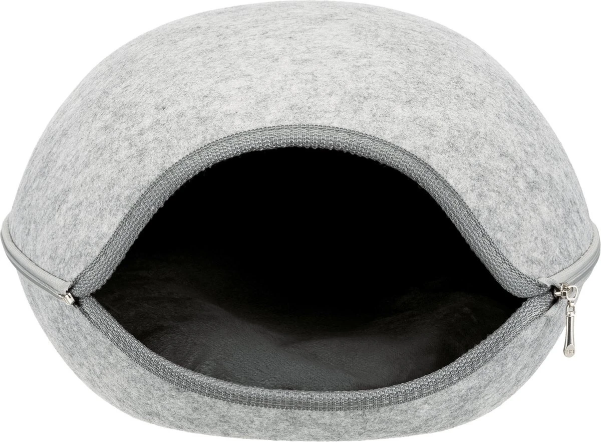 Trixie Relax Iglo Luna Lichtgrijs - 40X24X46 CM 3 Trixie Relax Iglo Luna Lichtgrijs - 40X24X46 CM
