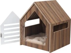 Hondenbench Van Hout - Inclusief Foam Hondenbed - M - 49x49x59cm