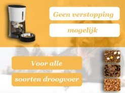 Merkloos Automatische Voerbak Kat En Hond 4L – Voerautomaat - Voerdispenser Huisdier – Smart Automatic Pet Feeder – Met Voicerecorder - Wit -Huisdier Verkoop 1200x899 10