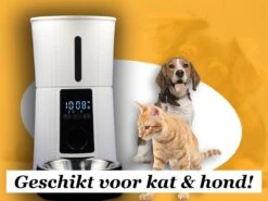 Merkloos Automatische Voerbak Kat En Hond 4L – Voerautomaat - Voerdispenser Huisdier – Smart Automatic Pet Feeder – Met Voicerecorder - Wit -Huisdier Verkoop 1200x899 12