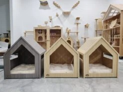 Hondenbench Van Hout - Inclusief Foam Hondenbed - M - Antraciet - 49x49x59cm -Huisdier Verkoop 1200x900 39